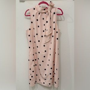 Ann Taylor Pink Polkadot Sleeveless dress